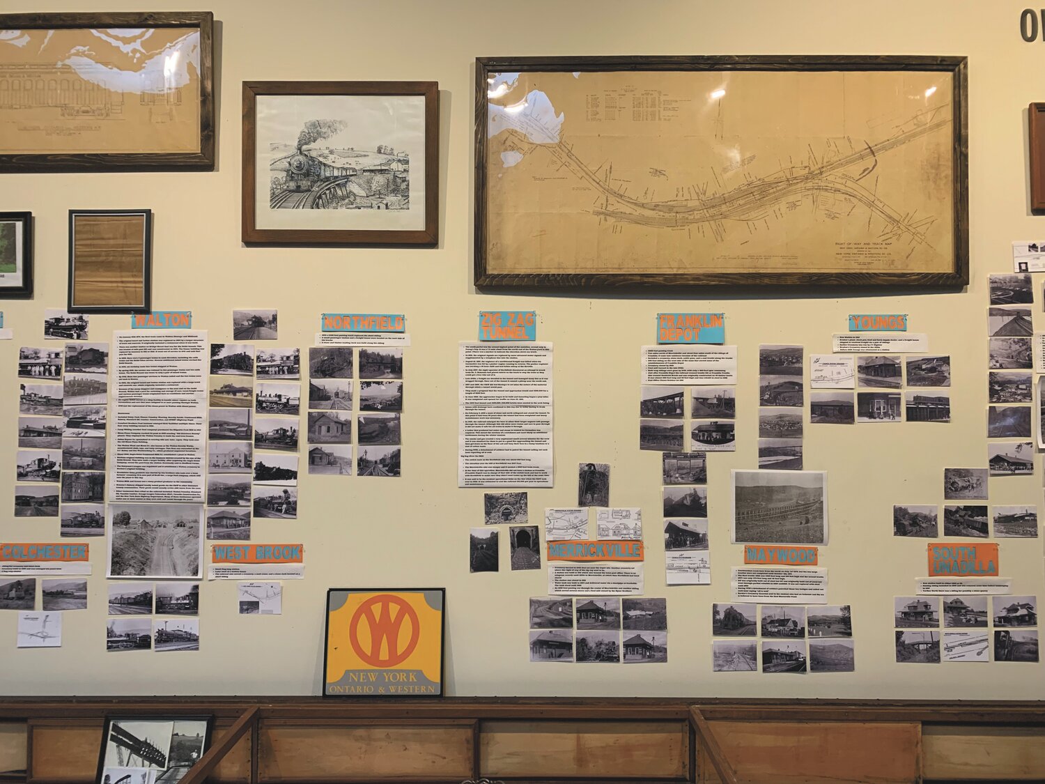 Franklin Railroad and Community Museum railroad collection has blueprints, photos, lamps and more from area railroads.